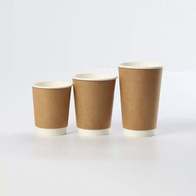 كوب ورقي للقهوة الجاهزة للاستخدام مرة واحدة شعار مخصص مطبوع يمكن التخلص منه حسب الطلب نمط التعبئة ميزة اللون مادة صديقة للبيئة